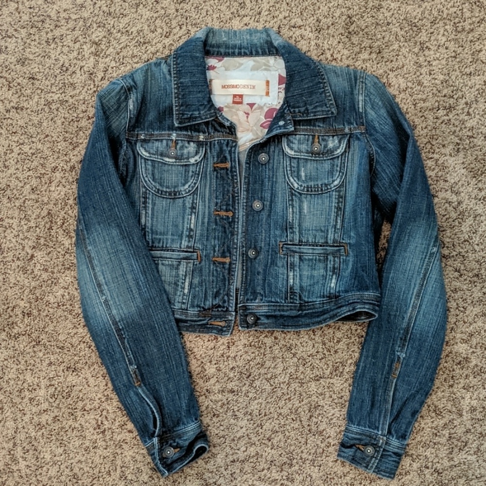 Mossimo Denim Short Jean Jacket Junior XL